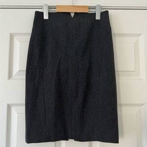 Dark gray pencil skirt